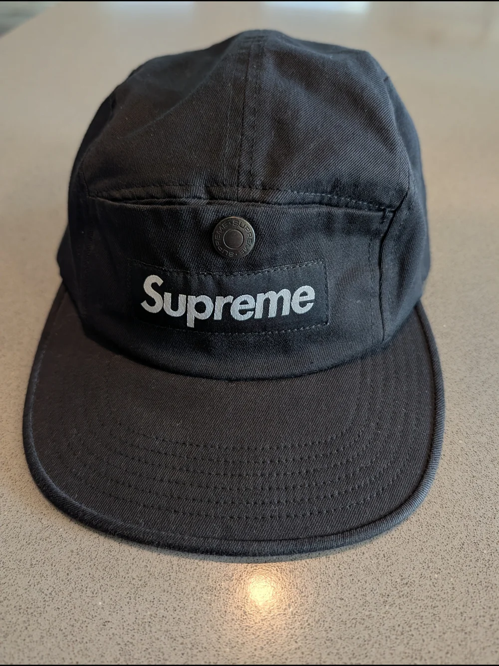 Supreme Snap Button Pocket Camp Cap
